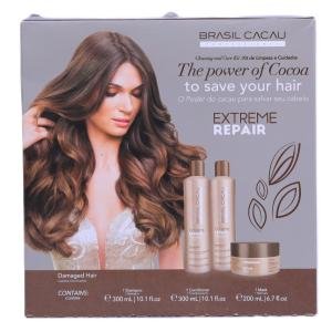 Brasil Cacau Extreme Repair Cleaning and Care Kit