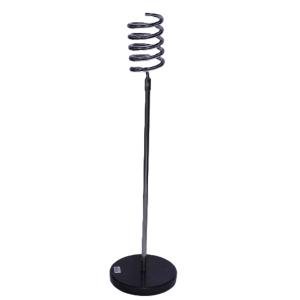 Blow Dryer Stand Black with Marble Base