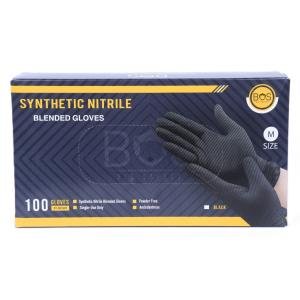 BOS Synthetic Nitrile Black Gloves Medium