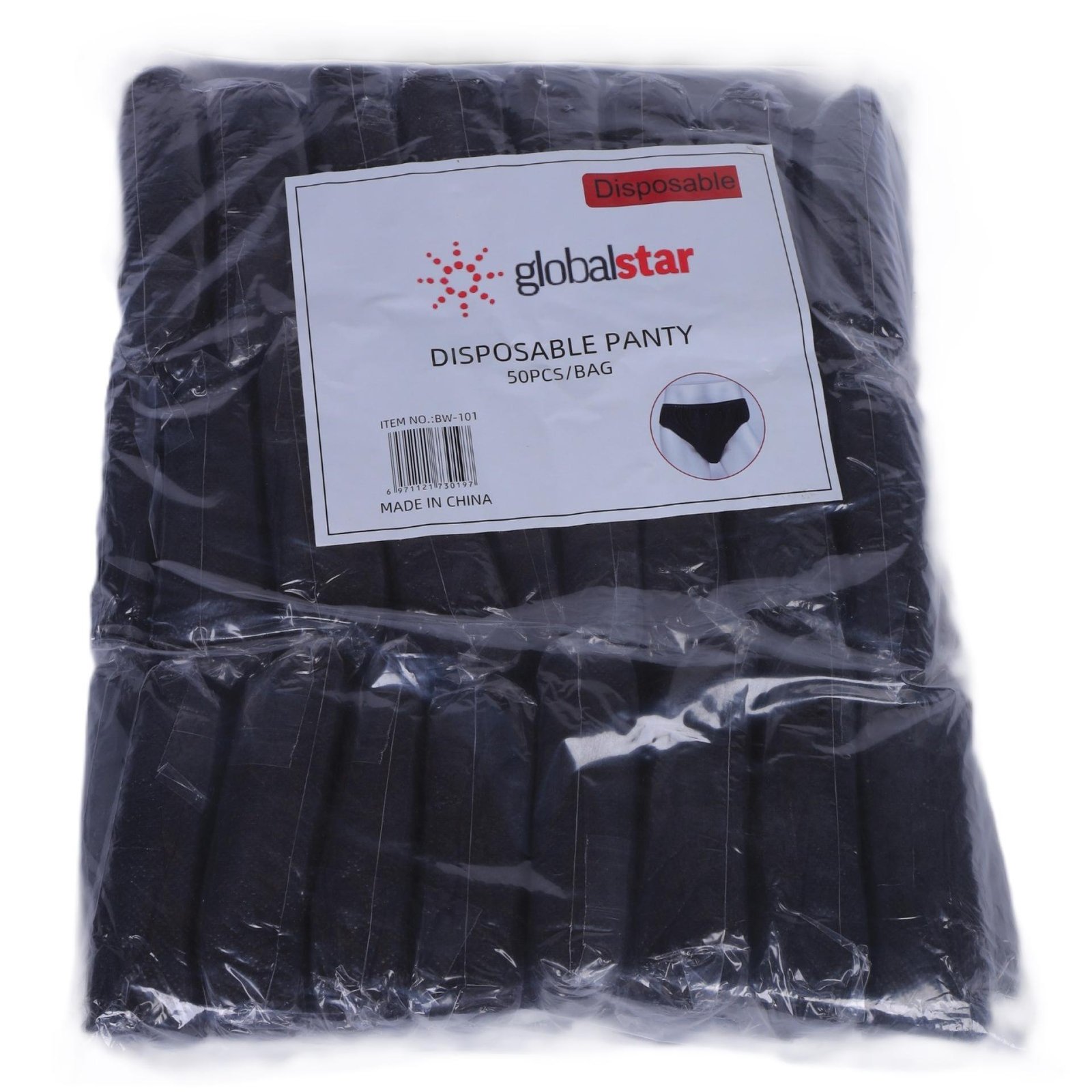 Globalstar Disposable Panty Black 50pcs
