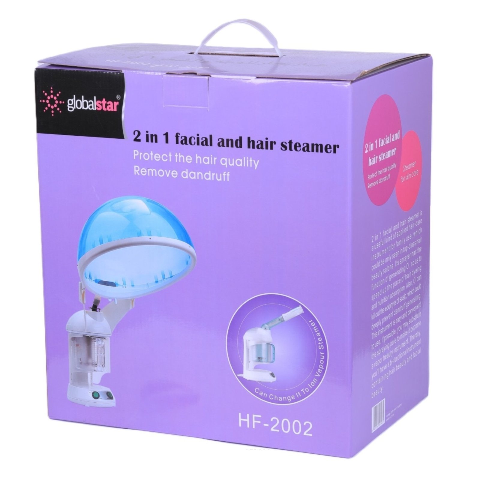 Globalstar 2in1 Facial & Hair Steamer HF-2002