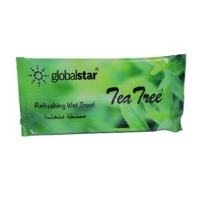 Globalstar Refreshing Wet Towel TEA TREE