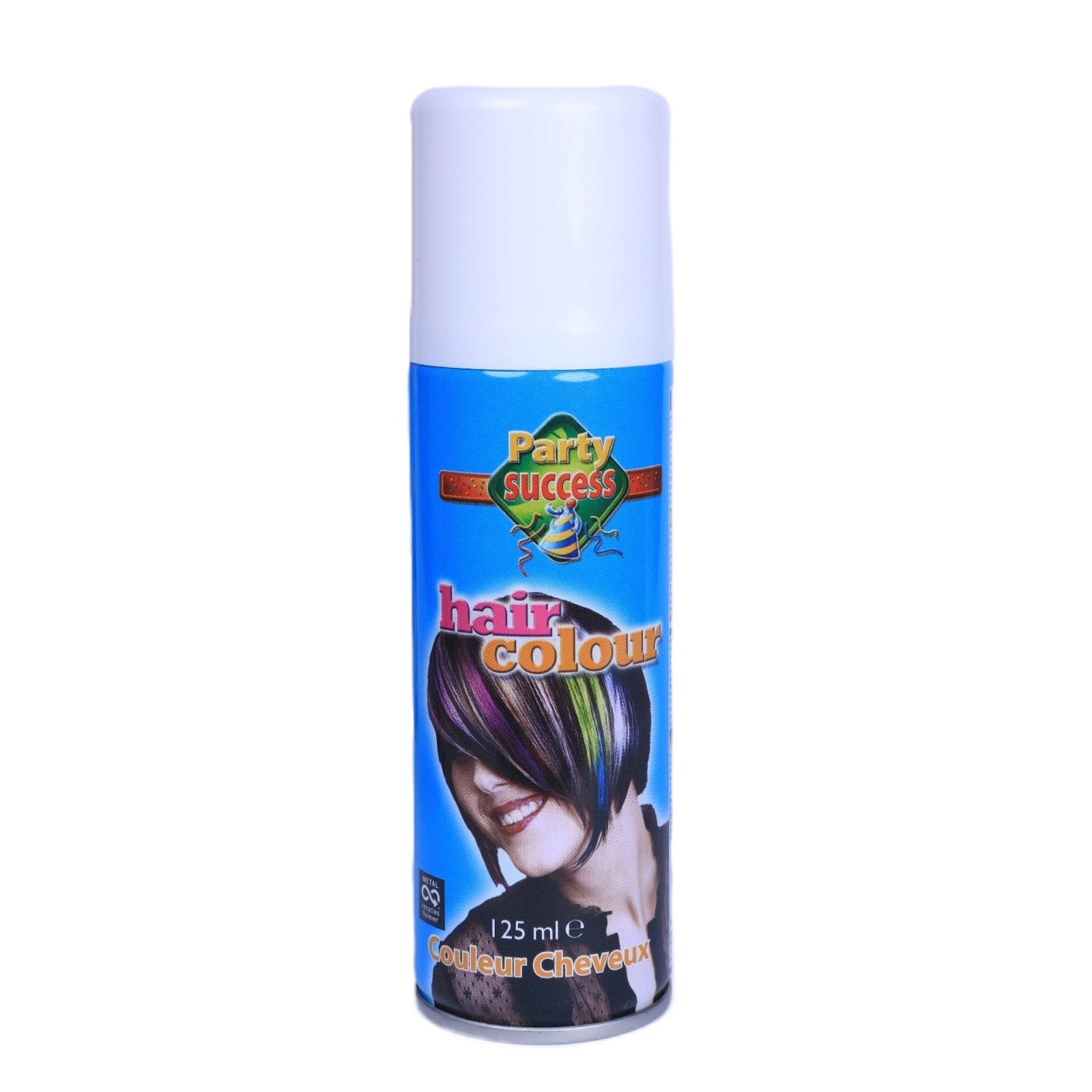 Temporary Hair Colour Spray White 125ml