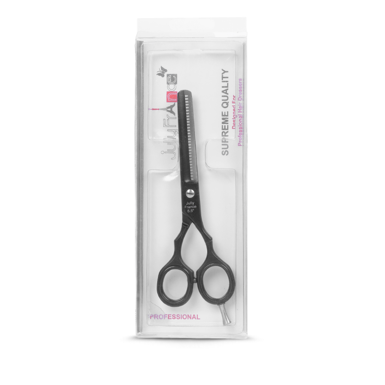 JullyFrance Thinning Scissor Single Blade 5.5 inches (Black)