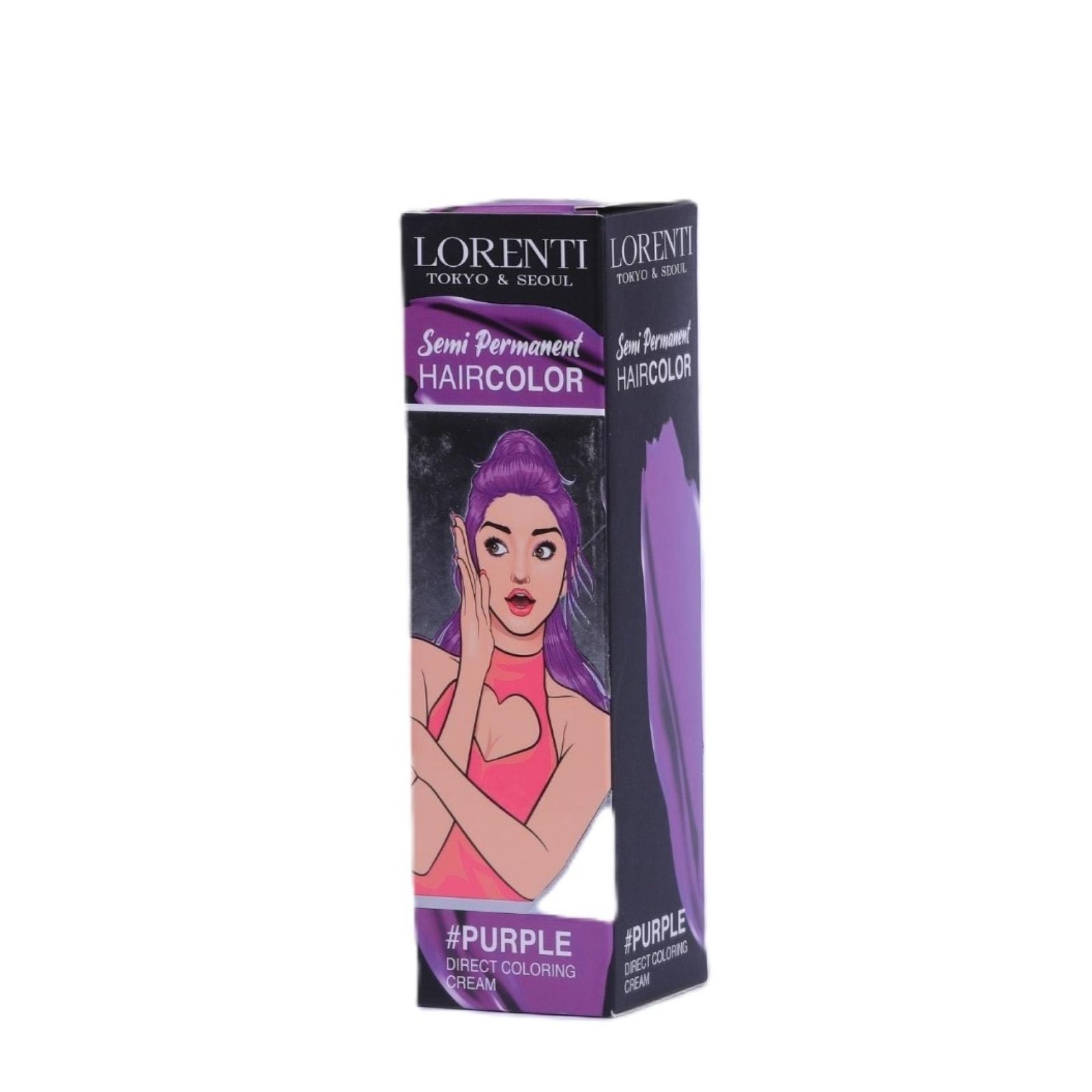 LORENTI Tokyo & Seoul Semi Permanent Hair Color Purple 250ml