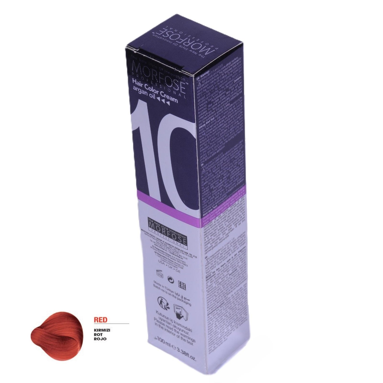 MORFOSE 10 Hair Color Cream  with Argan Oil Red 100ml