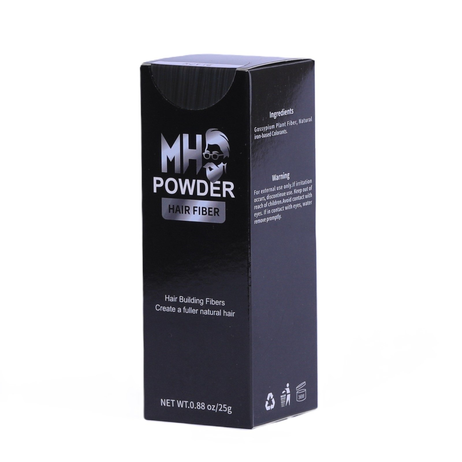 MH Hair Fiber Powder Black 25g
