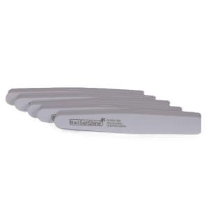 NailSunshine Washable Nail Buffer Triangular Grey 100/180 Grit 10pcs/pack