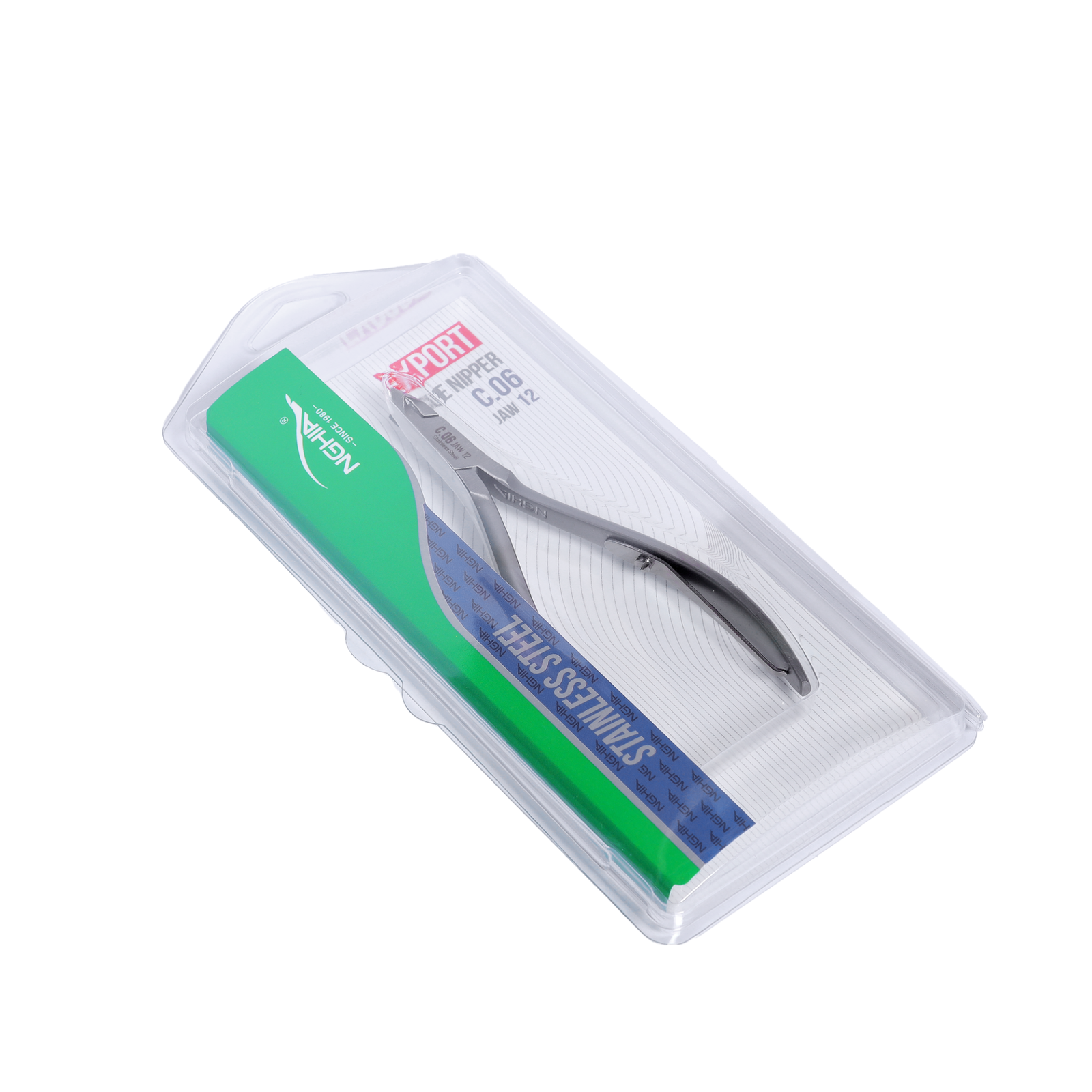 NGHIA Stainless Steel Cuticle Nipper C-06 (JAW 12)