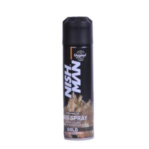 NISH MAN Temporary Hair Color Spray Gold 150ml