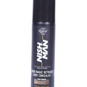 NISH MAN Hair Magic Retouch Root Concealer Light Brown 100ml
