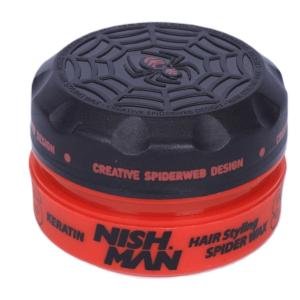 NISH MAN Hair Styling Spider Wax KERATIN 150ml