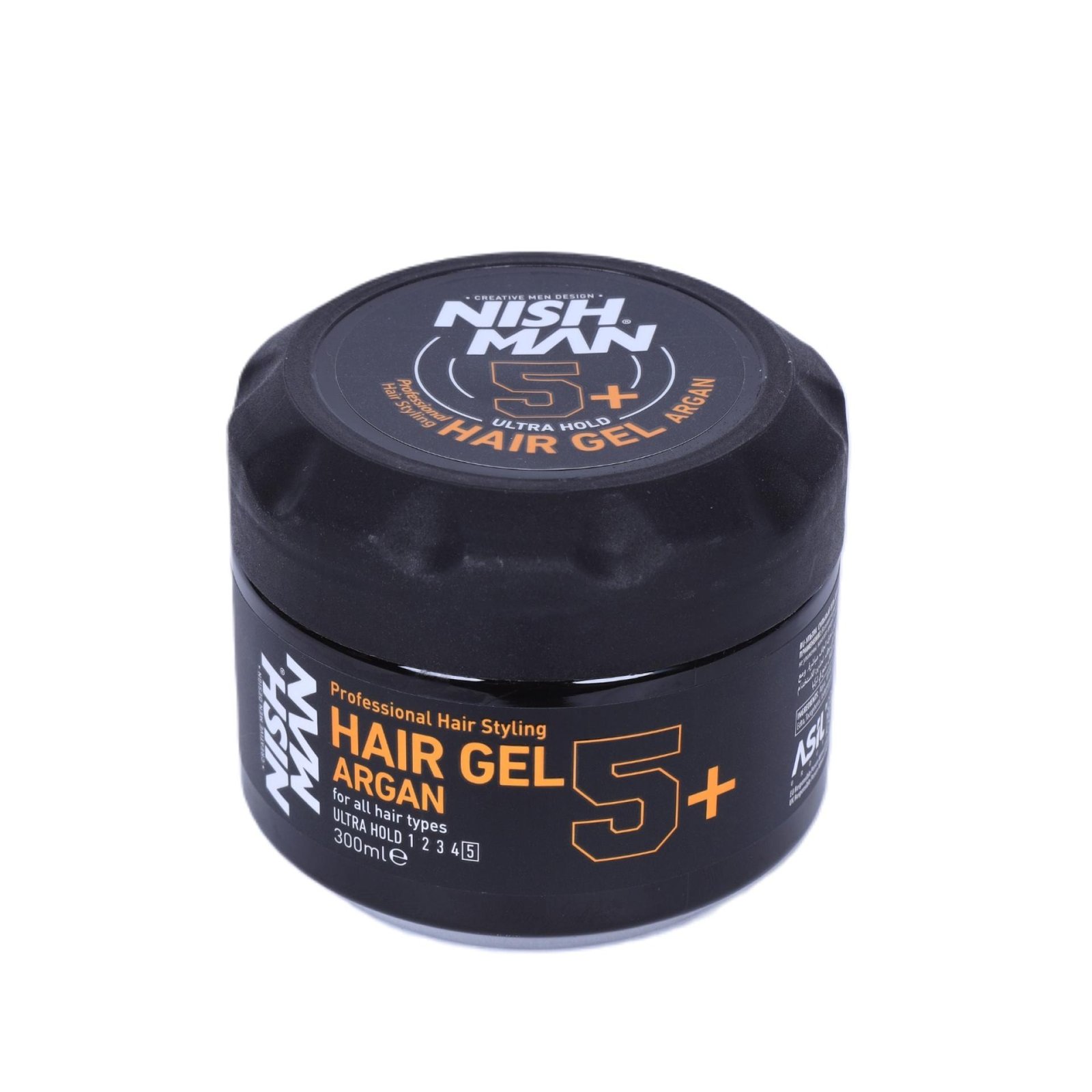 NISH MAN Hair Styling Ultra Hold Hair Gel ARGAN 5+ 300ml