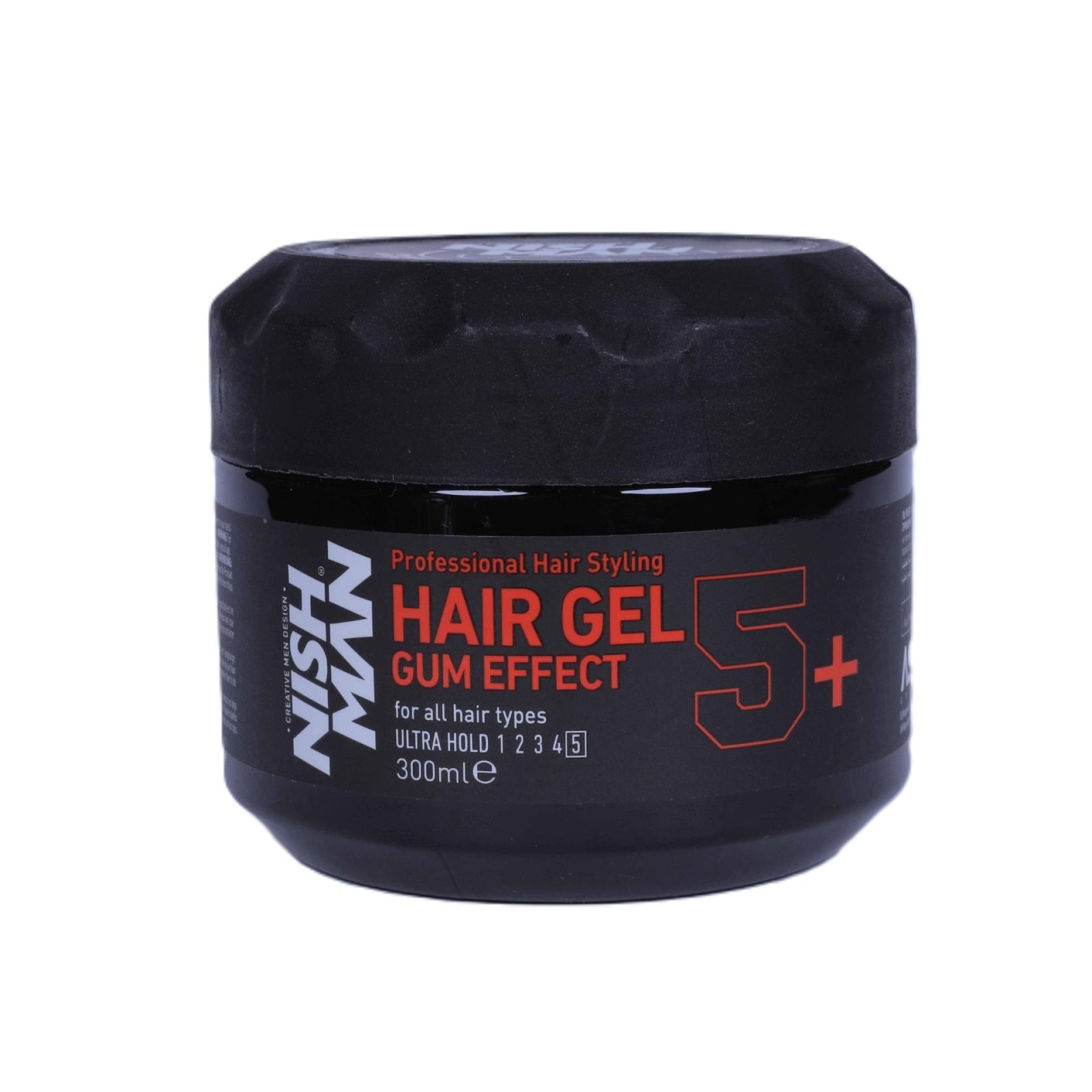 NISH MAN Hair Styling Ultra Hold Hair Gel Gum Effect 5+ 300ml