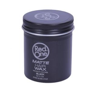 Red One Matte Hair Wax Black 100ml