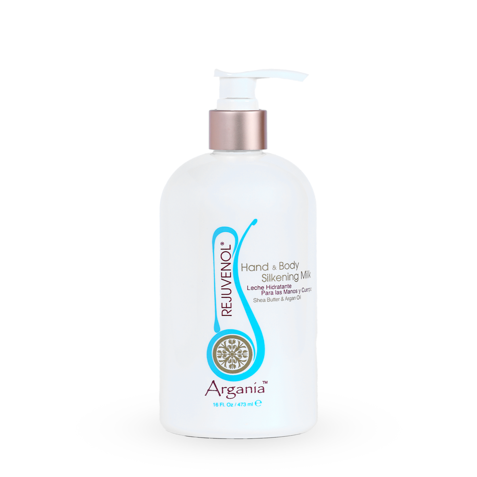 REJUVENOL Argania™ HAND & BODY SILKENING MILK 16oz/473ml