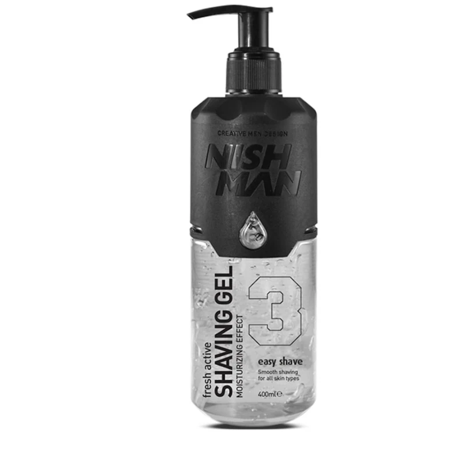 NISH MAN Shaving Gel Easy Shave 400ml - 3