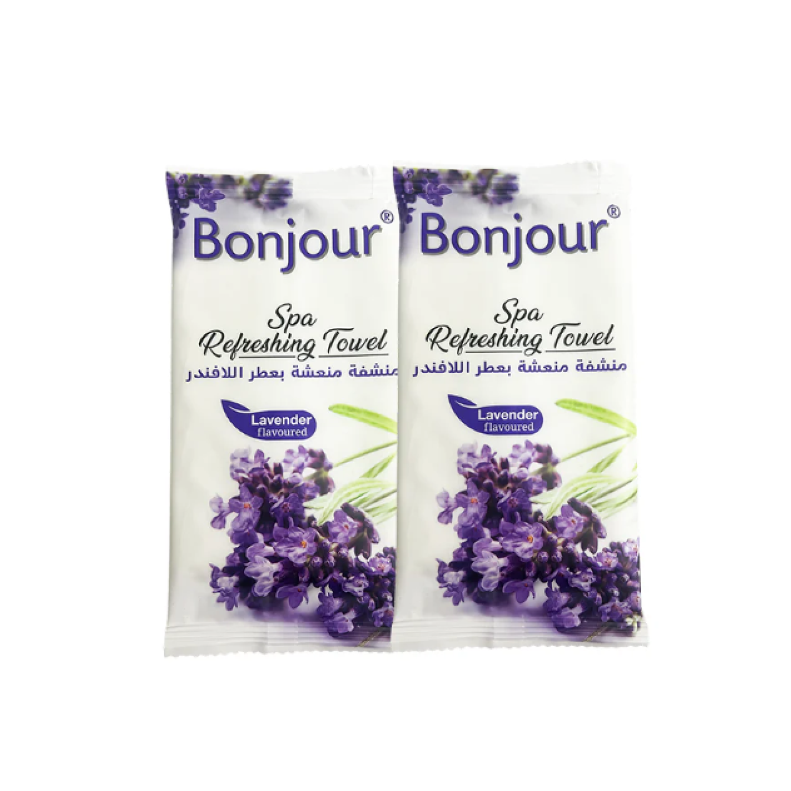Bonjour Refreshing Towel 1pc LAVENDER