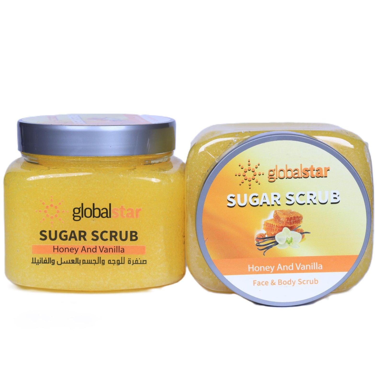Globalstar Face & Body Sugar Scrub Honey & Vanilla 600ml