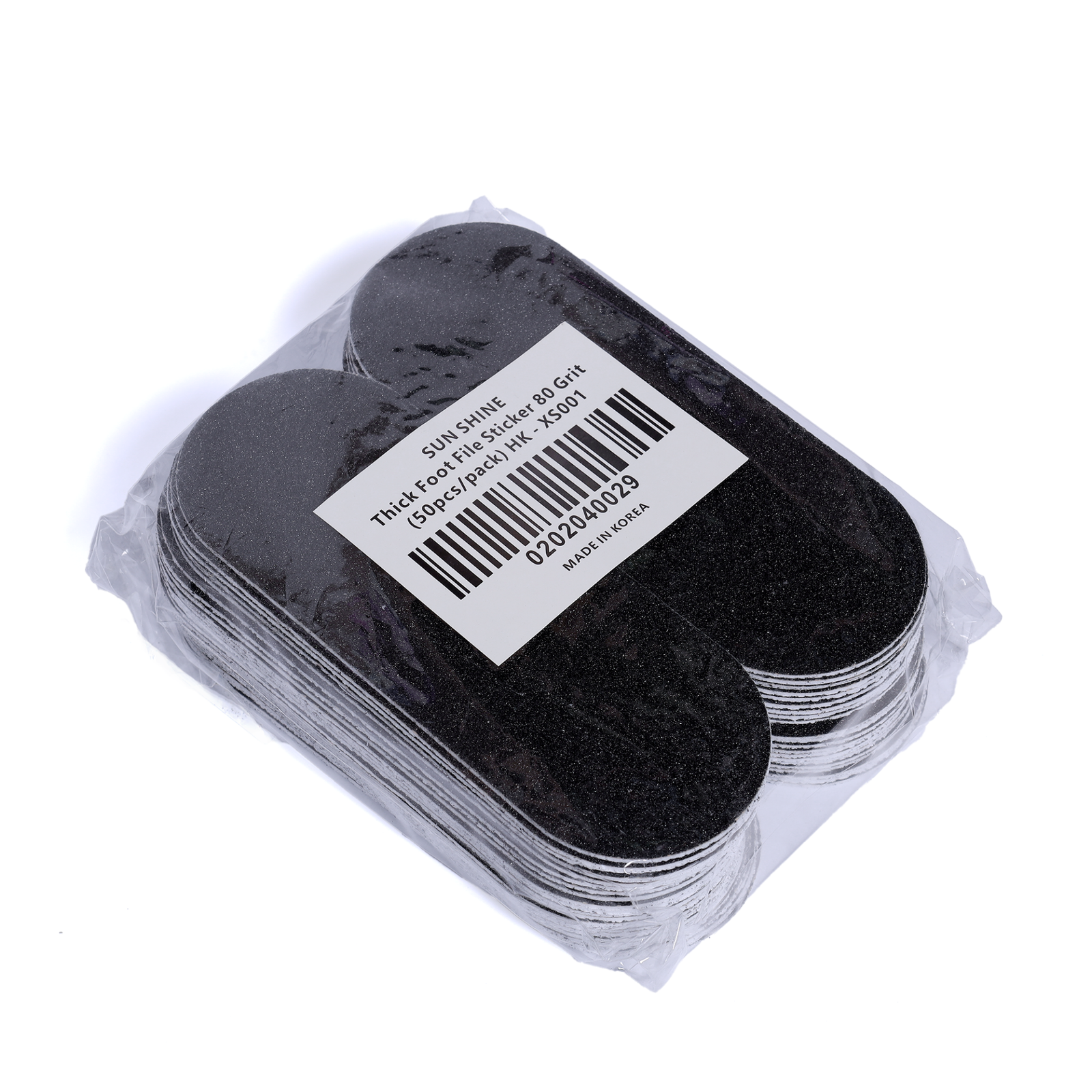 SUNSHINE Thick Foot File Sticker 80Grit 50pcs