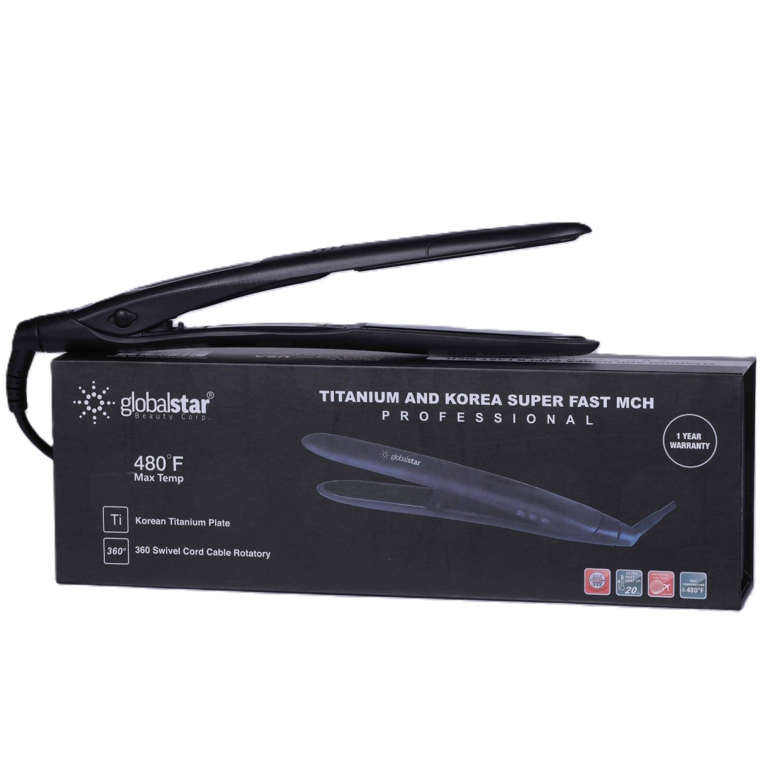 Globalstar Professional Digital Hair Straightener FL-7007