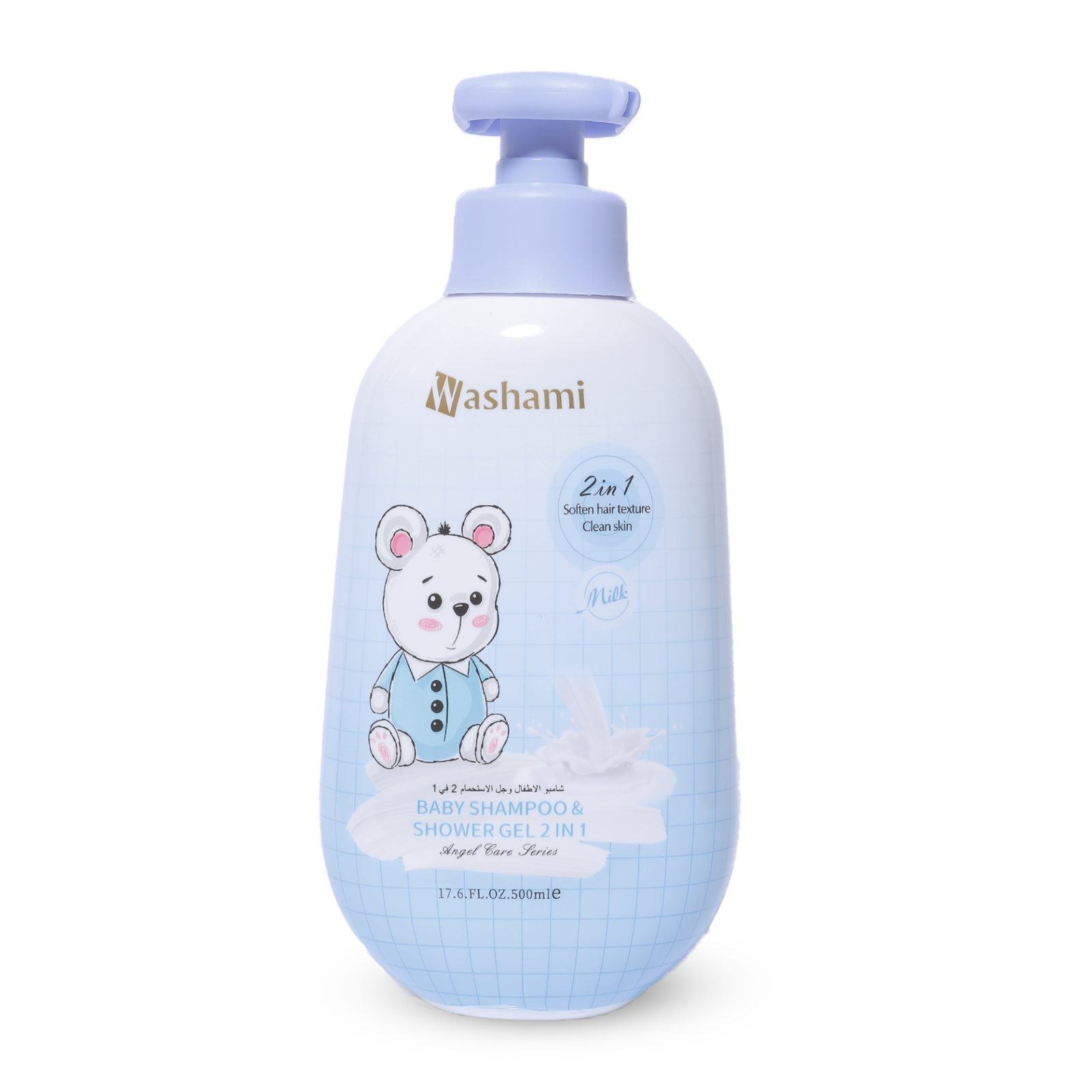 Washami 2in1 Baby Shampoo & Shower Gel Milk 500ml